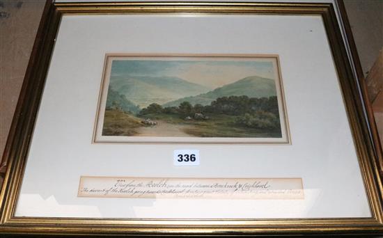 3 watercolour landscapes